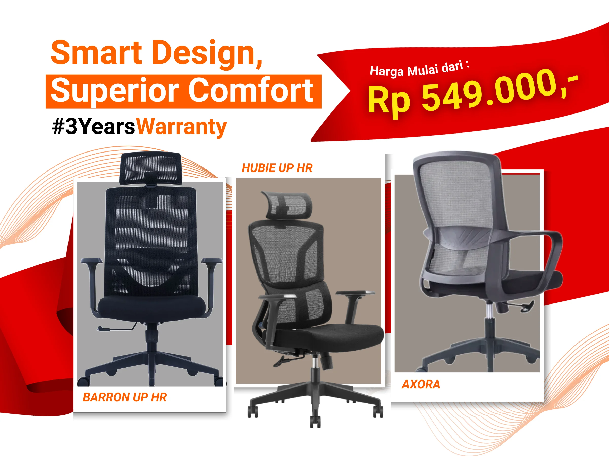 Kursi Kantor Ergonomis Produk KSM Berkualitas Harga Mulai 500 Ribu