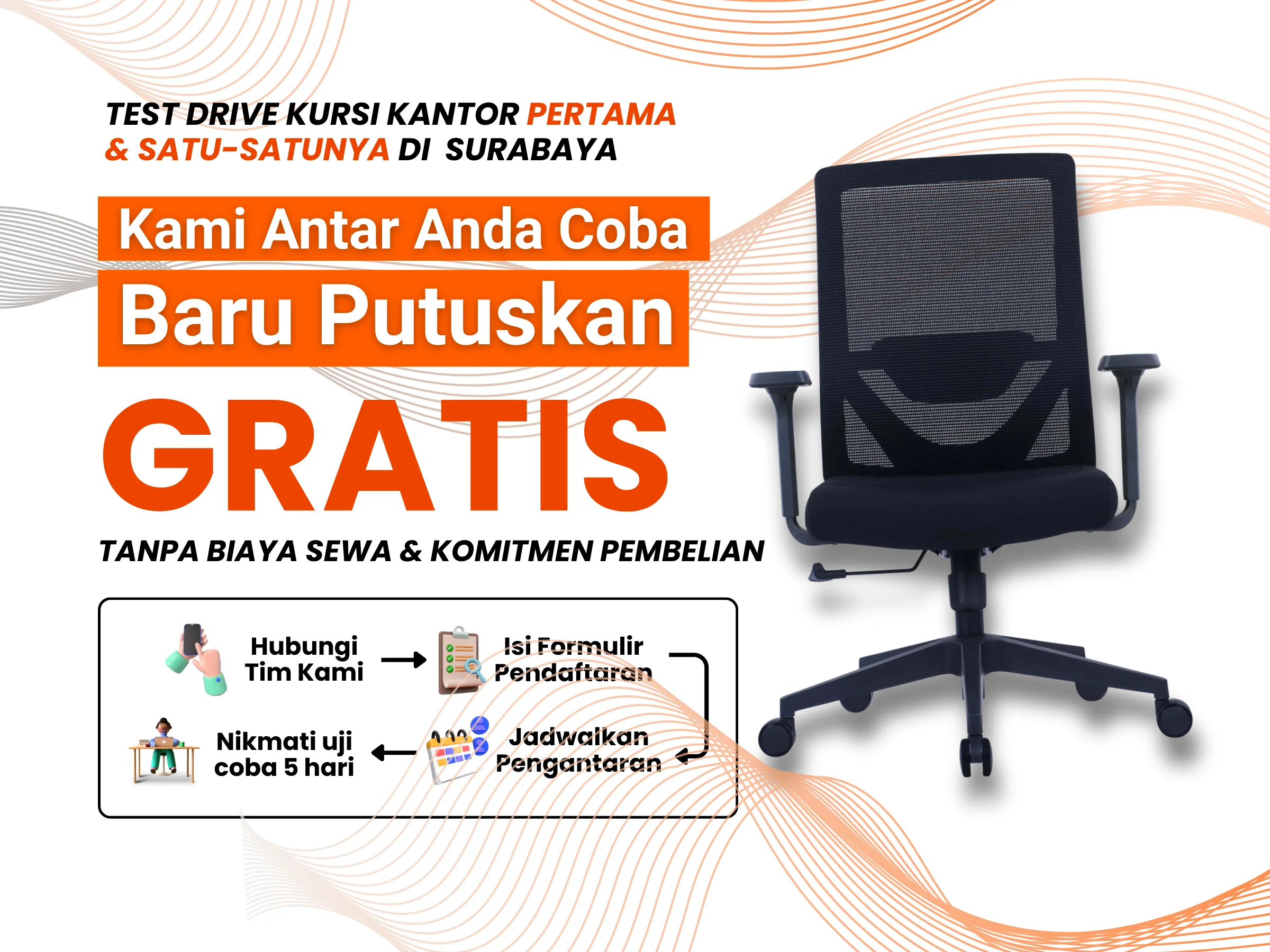 Test Drive Kursi Kanto Pertama dan Satu-satunya Di Surabaya Tanpa Komitmen Pembelian